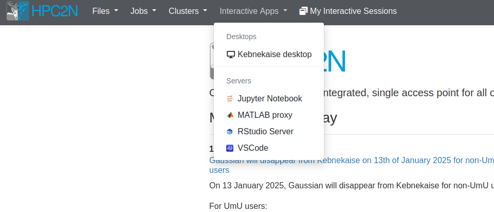 Open OnDemand Apps
