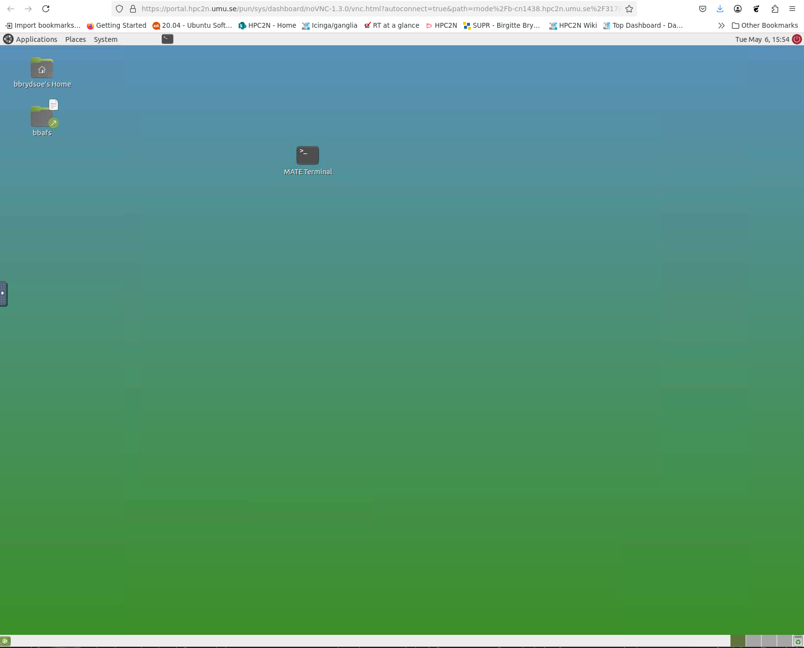 Open OnDemand Kebnekaise desktop