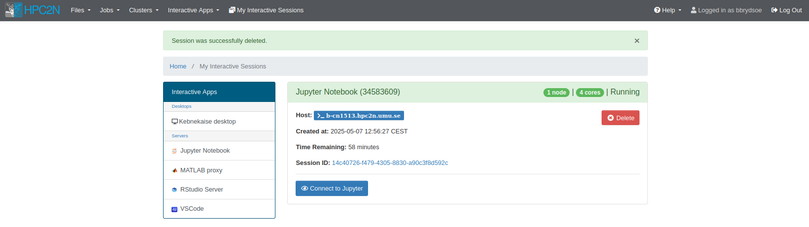 Open OnDemand Jupyter Notebook