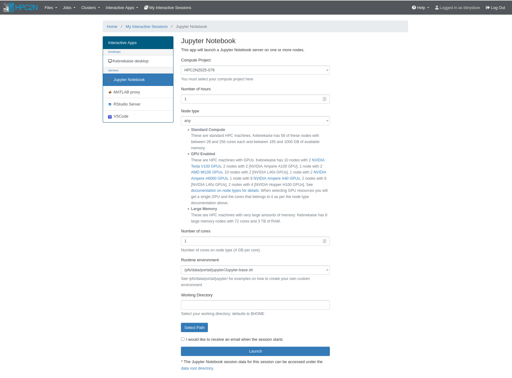 Open OnDemand Jupyter Notebook