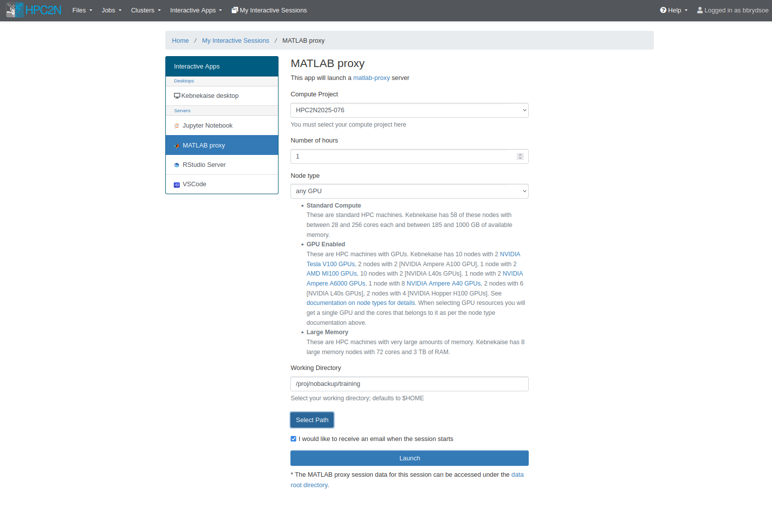 Open OnDemand MATLAB proxy