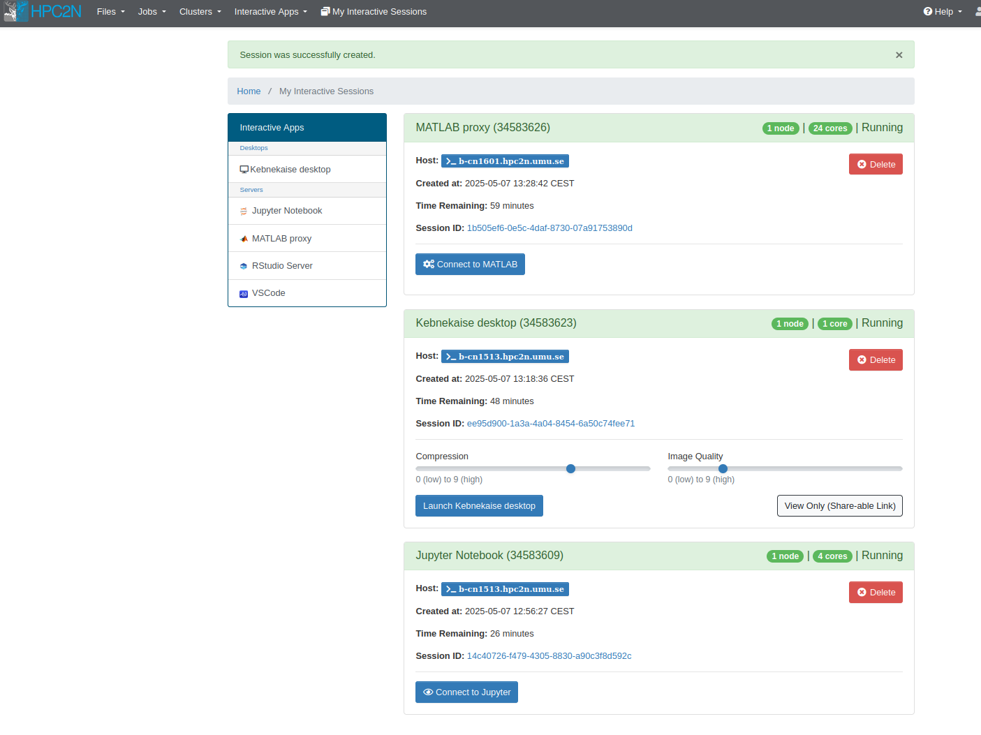 Open OnDemand Dashboard